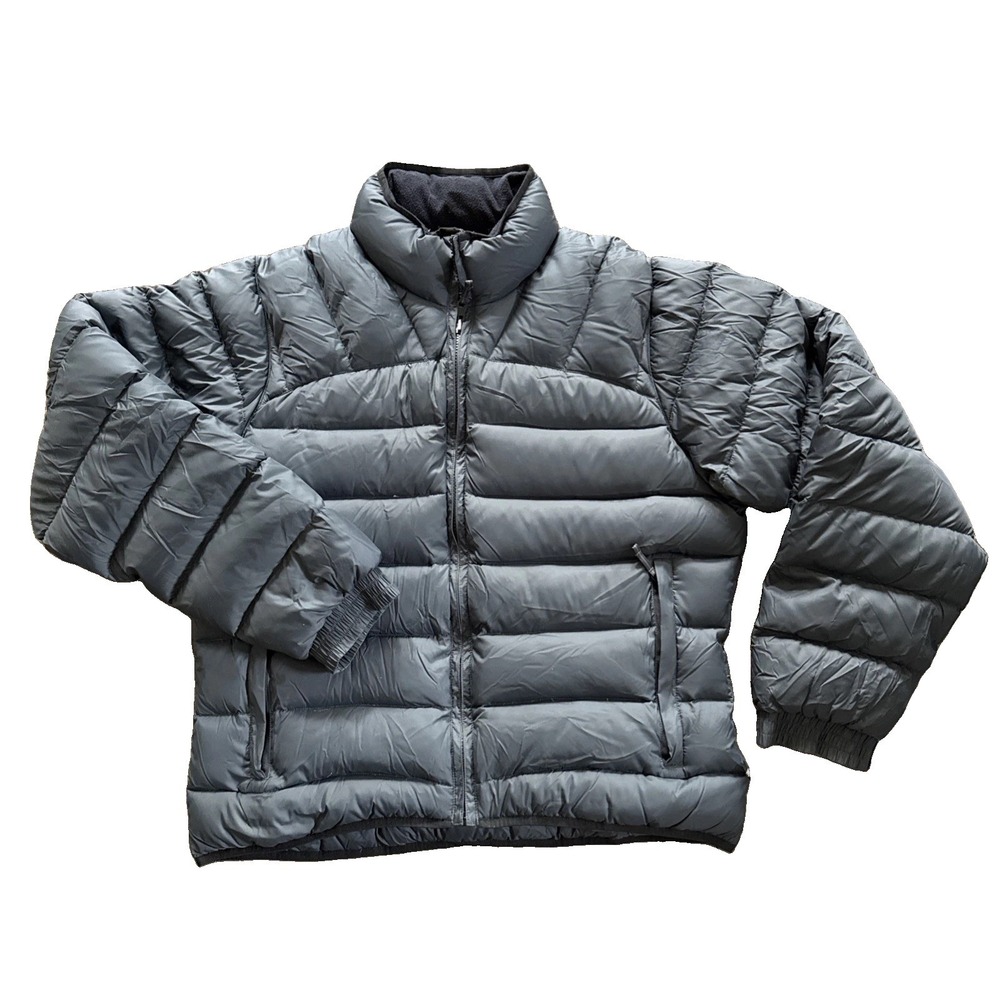 REI Goose Down Puffer Jacket Men M Black Lightweight Packable Insulated Outdoor